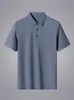 Summer Men Polo koszulka Klasyczna koszulka z krótkim rękawem oddychającą chłodzenie Szybkie suche nylonowe polo golf t -koszulę plus rozmiar 8xl 220526