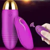 10 lägen Trådlös Jump Egg Wear Vibrators For Women USB Laddar fjärrkontroll Massager Vibrator Kvinnlig leksak Vuxna 18 Skönhetsartiklar