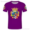 T-shirt con bandiera di Palencia T-shirt con nome personalizzato gratuito fai-da-te Spagna Bandiere provinciali Castiglia-Leon T-shirt con stampa bandiera spagnola 220702