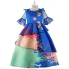 2022 Encanto Isabela Costume robe pour filles Cosplay Madrigal princesse Halloween robe pour 2-12 ans