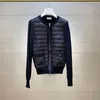 Designer Mens tricoté doudounes Knit Down Manteaux Mode Casual Couple doudoune Lettre Logo Brodé Brassards Parkas S-2XL