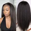 Прозрачный извращенный прямой кружевный парик перед осажденным яки -бразильца 150% 360 фронтальный парик для волос для женщины натуральная линия волос Diva2