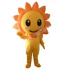 Halloween Sun Flower Mascot kostymer av hög kvalitet tecknad karaktär outfit kostym halloween vuxna storlek födelsedagsfest utomhus festival klänning
