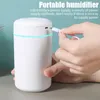 Portable 420ml Electric Air Humidifier Aroma Oil Diffuser USB Cool Mist Sprayer with Colorful Night Light for Home Car Purifier 220727