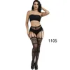 Erotic Stockings With Garter Belt For Women Fishnet Pantyhose Plus Size Thigh High Socks Sexy Lingerie 220516