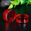 KUBOOZ Transparent Acrylic 6 Color Ear Plugs Tunnels Piercing Body Jewelry Earring Expanders Stretchers Wholesale 8mm to 25mm 48PCS