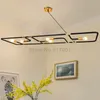 Hängslampor postmodern enkel ljuskrona kök lamparas de techo hembelysning för matsal 220v fjädring armaturljusspendant