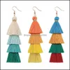 Party Favor Event Supplies Festive Home Garden Handmade Tassel Earrings Womens European och AM DHMXP