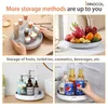 Hooks Rails Rotating Storage Rack Multifunktionella frukter Kryddor Arrangör Helf Non-Slip Kitchen Accessories Holder For Home SuppliesHo