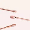 Multifunction Hand Tools Stainless Steel Rose Gold Spiral Ear Pick Spoon Wax Removal Set Cleaner Portable Ears Picker Care Beauty Tools