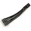 Kable komputerowe Złącza płyta główna HD Audio Extenle kabel 9pin 1 samica do 2 mężczyzn y rozdzielacz czarny na PC DIY 10 cm PackComputer