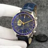 Eyes On The Stars Watch Chronograph Sports Battery Power Limited Two Tone Gold Green Dial Quartz Professional Dive Arm Wristwatch rostfritt st￥l Remm￤n Watches 1970