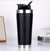 Shake Cup de 750 ml de vácuo garrafa 304 Aço inoxidável esportes Thermons Protein Milk Coffee Shaker caneca com tampa SXMY20