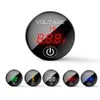 Voltmeter motocyklowy DC 5V-48V LED Panel cyfr cyfrowy miernik miernika pojemności akumulatora Woltopismer z przełącznikiem wyłączonym