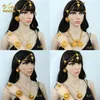 ANIID Dubai Ethiopische Bloemvorm Vergulde 6 stks Sieraden Sets Voor Vrouwen Nigeriaanse Luxe Ketting Sieraden Set Bruiloft Geschenken 220726