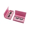 Falska ögonfransar söta rosa ögonfransförpackningar Anpassad logotyp Lash Box Wholesale 5d 25mm Mink Lashes 3D med Mean Girls Burn Book
