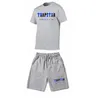 Trapstar Tracksuit Set Men T Shirtshorts Set Summer Sportswear Jogging Pants Streetwear Harajuku Tops Tshirt Suit 220629