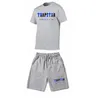 Trapstar Suit Set Men Tritshorts Сетает летняя спортивная одежда для бега брюки Streetwear Harajuku Tops The Fit Suit 220629