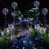 Nouveau LED Lumières Ballons Éclairage De Nuit Bobo Ball Festival Décoration Ballon De Mariage Décoratif Lumineux Ballons Briquet Avec Bâton B0706