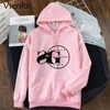 Kvinnors hoodies tröjor harajuku sniper gäng hooded tröja kb rap hip hop women hoodie cool version gata pullover trasa