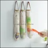 Organizzatori per porte dell'armadio Organizzazione per la conservazione della cucina Housekee Home Garden Ll Borsa appesa per patate e cipolle H Dhfal