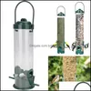 Classic Squirrel Bustter Bird alimentador premium plástico duro Birdfeeder ao ar livre com cabide de aço à prova de intempéries e entrega de gota resistente à água