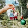 Gas 2022 Petrol Santa Claus Christmas Tree Decoration Resin Gasoline Sign Room Decor Ornaments Pendant