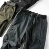 Shorts masculinos cal￧a jeans hard core eu tenho um tamanho grande de mola de mola masculina de trabalho repelente de ￡gua respir￡vel use cal￧as casuais cal￧as retas