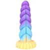 Nxy sex anaal speelgoed 8inch multicolor siliconen plug speelgoed voor mannen vrouwen enorme grote dildo kont mannelijke prostaat massage vrouwelijke anus expansie 1220