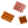 Fans & Coolings 3pcs/set For Raspberry Pi 4B Copper Cooling Pad Heatsink Radiator Kit Cooler 4 Model B Heat SinkFans