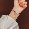 Link armbanden keten Koreaanse modetrend persoonlijkheid natuurlijke parel voor vrouwen eenvoudige veelzijdige temperament voortreffelijke kruishanger