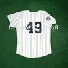 Gla1978 World Series Maillot de baseball vintage Reggie Jackson Thurman Munson Bucky Dent Ron Guidry Willie Randolph Goose Gossage Blanc Taille