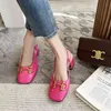HBP Dres Shoe New Summer Edition Women Pure Color High Heel Shoe with Horse Buckle Casual Fashion and All contest Sandal 220723