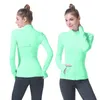 Gym workout kleding dames fitness zipper Definie jas yoga lange mouw sportkleding slank casual hardloopkleding actief