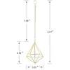 4 Pcs Nordic Style Hanging Tillandsia Air Plant Rack Wall Geometric Metal Plants Holder 220329