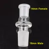 10 Styles Glass Adapter 7cm Hookah Bowl Adaptor 14mm 18mm Female Male Reducer Connector for glass bong water pipe oil rig