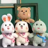 2022 Новые высококачественные плюшевые игрушки милые медведь кролик кукла домашние животные серия животных вручную подарка детская тканевая кукла на складе