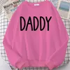 Women's Hoodies & Sweatshirts Daddy Sweatshirt Fashion Father's Day Gift Christmas Fleece Expectant Father Pullover Womens Winter TopsWo