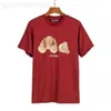Angel T-shirts Palm Palm Trendy Decapitated Teddy Bear Print T-Shirt
