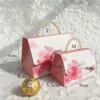 RMTPT 20 pcs/lot Portable fête de mariage faveur boîtes à bonbons bébé douche cadeau sac bricolage créatif boîte à bonbons mariage romantique 220420