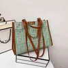 13% OFF Bag 2024 New Launch Designer HandbagStyle Embroidered Canvas Portable Shopping Contrast Color women