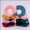 Party Favor Event Supplies Festive Home Garden Floor Push Aktivitet Plush Toy U-Shaped Pillow Office Nap Driving Neck Support Company Gift