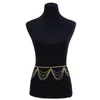 Belts Punk Minimalism Multi Layer Belly Belt Chain Women Aesthetic Geometric Sequins Sexy Body Waist Chains Summer Vacation Jewelry