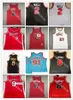 e Basketballtrikot Derrick 1 Rose 11 Demar DeRozan Herren 23 Dennis 91 Rodman Scottie 33 Pippen Rot Weiß Schwarz Streifen Retro-Trikots