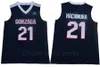 NCAA Basketbol Gonzaga Bulldogs Koleji 21 Rui Hachimura Forma John Stockton 12 Lise Üniversitesi Donanma Beyaz Takım Renkleri Spor Hayranları İçin Nefes Alabilir