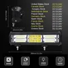 12 tum 288W LED -lätta bar Spot -strålkastare Combo Beam 12V 24V dimma arbetslampor som kör offroad -lampor för lastbilstraktor båtbil eller tung utrustning etc. crestech888