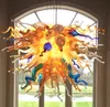 Antieke handgeblazen glas kroonluchter lamp LED HOME HANDELKAANDELIJKHANG LICHTBELEMERDE Decoratieve Franse kroonluchter voor woonkamer 28 bij 20 inch