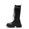 Women Boots "Purple Charm" Children 2022 Spring and Summer New Thick Soled Martin Breattable Mid Tube Wind Calf 0709