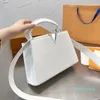 Borsa Borse di alta qualità Borsa in vera pelle Clemence Tracolla rimovibile Scomparto interno Tasca Moda Lettere Borse tote