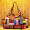 Sacs de soirée Style Vintage sacs à main femmes sac de messager Patchwork coloré creux grand sac à main AWM100Evening